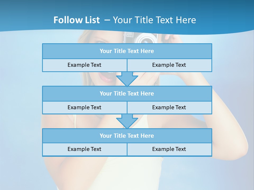 Standing Photography Youth PowerPoint Template