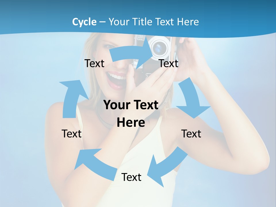 Standing Photography Youth PowerPoint Template