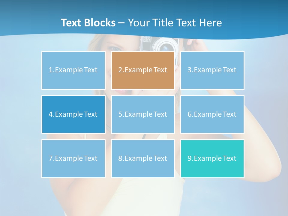 Standing Photography Youth PowerPoint Template