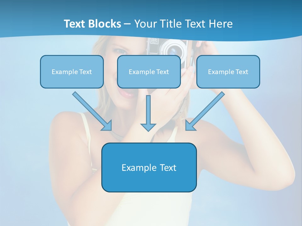 Standing Photography Youth PowerPoint Template