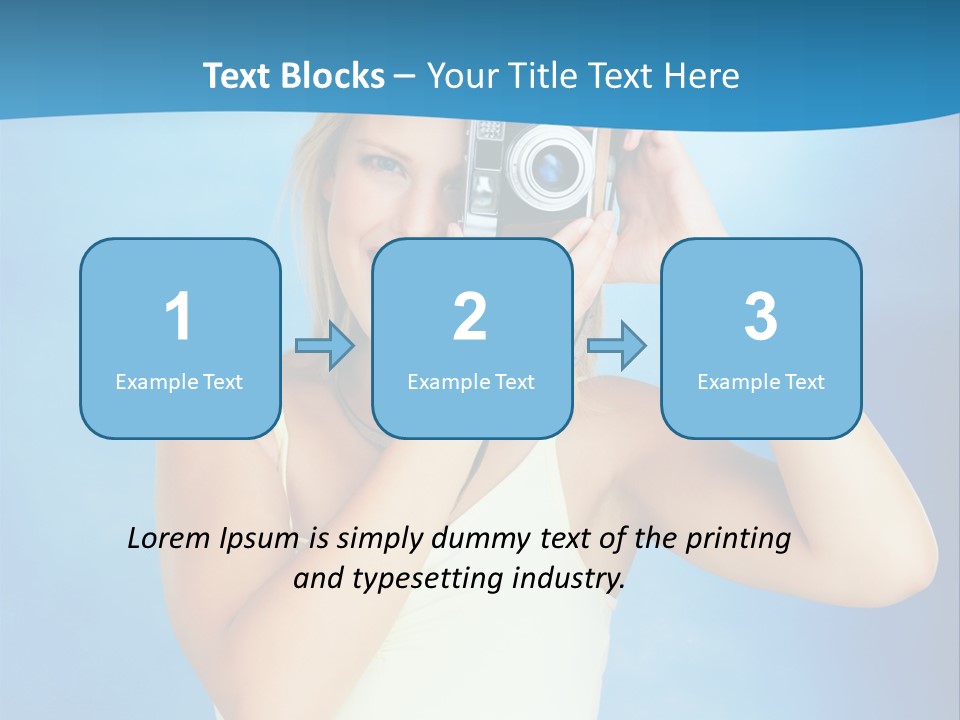 Standing Photography Youth PowerPoint Template