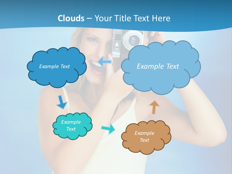 Standing Photography Youth PowerPoint Template