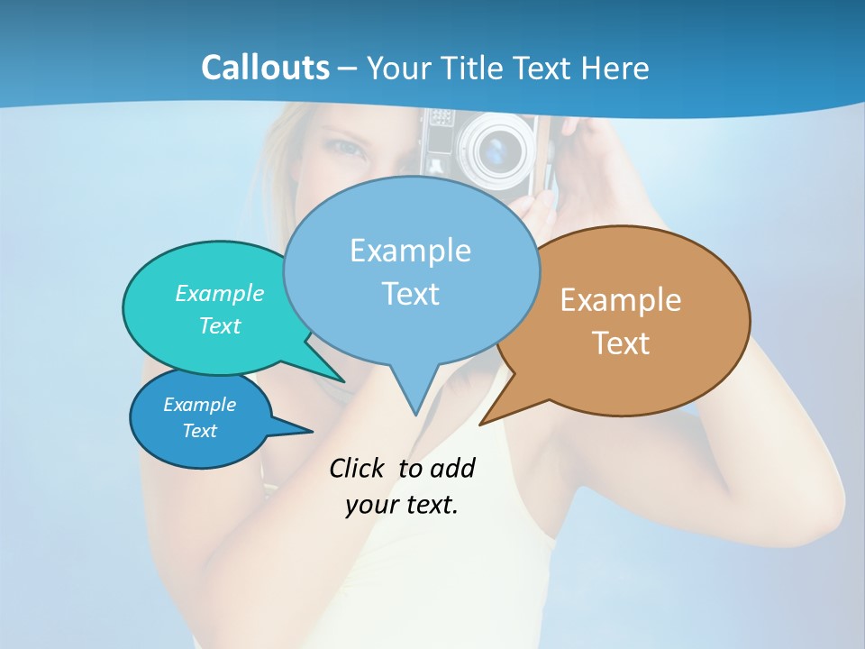 Standing Photography Youth PowerPoint Template