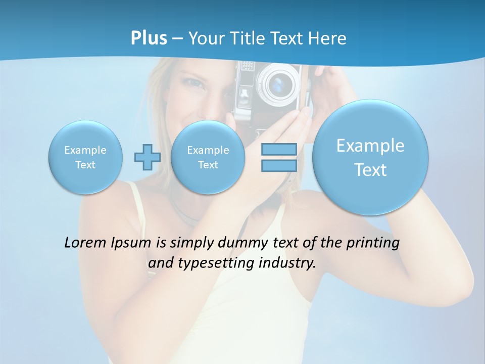 Standing Photography Youth PowerPoint Template