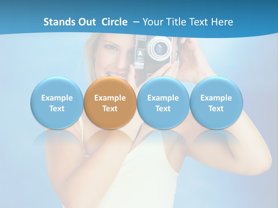 Standing Photography Youth PowerPoint Template
