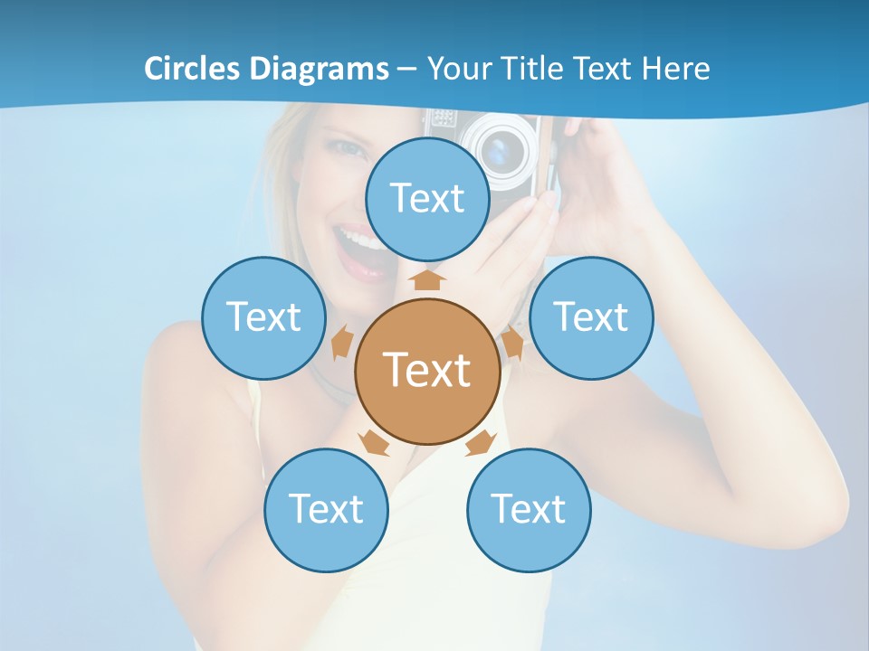 Standing Photography Youth PowerPoint Template