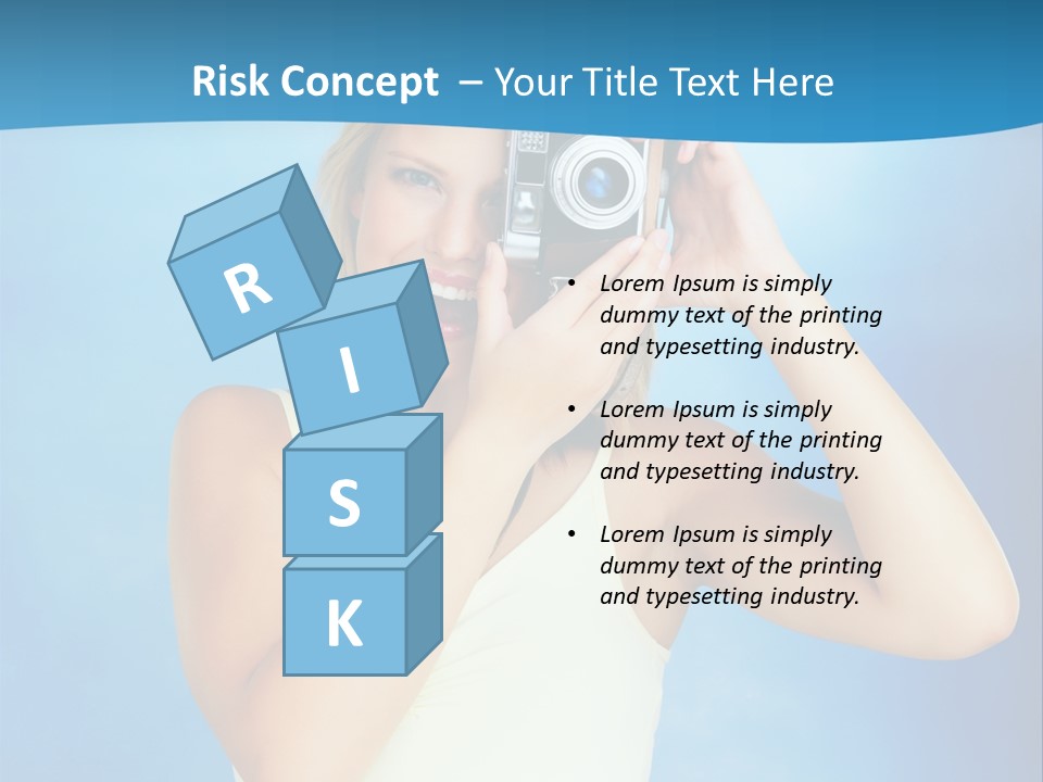 Standing Photography Youth PowerPoint Template