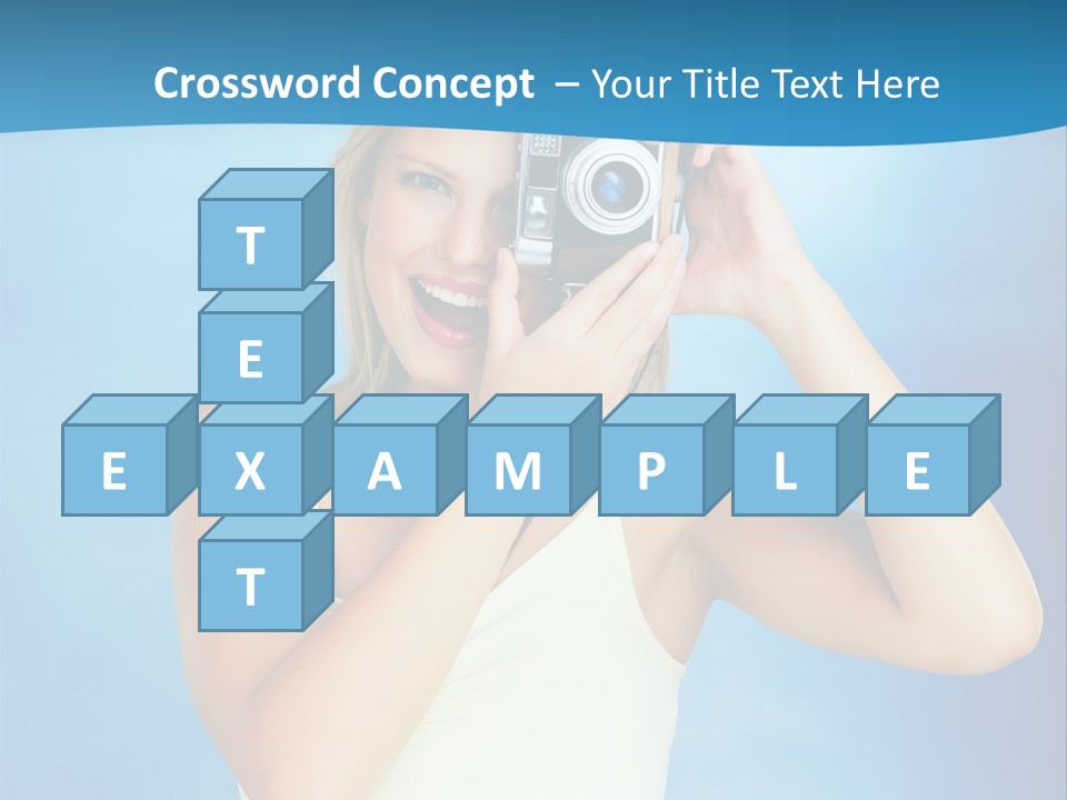 Standing Photography Youth PowerPoint Template