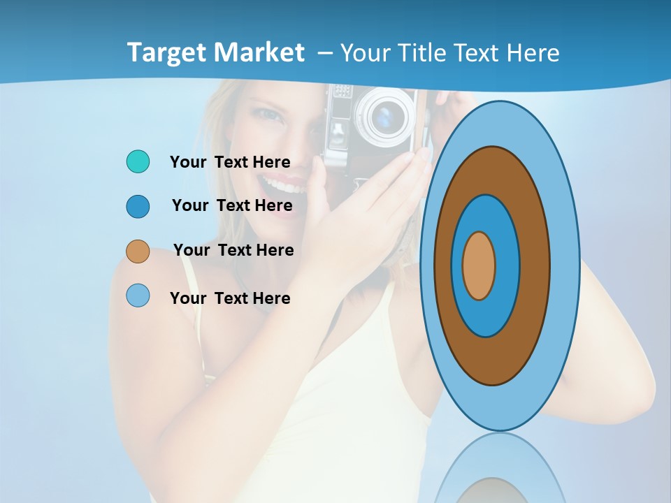 Standing Photography Youth PowerPoint Template