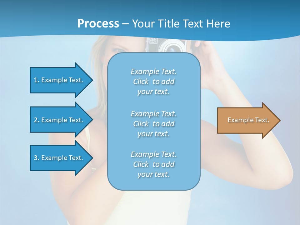 Standing Photography Youth PowerPoint Template