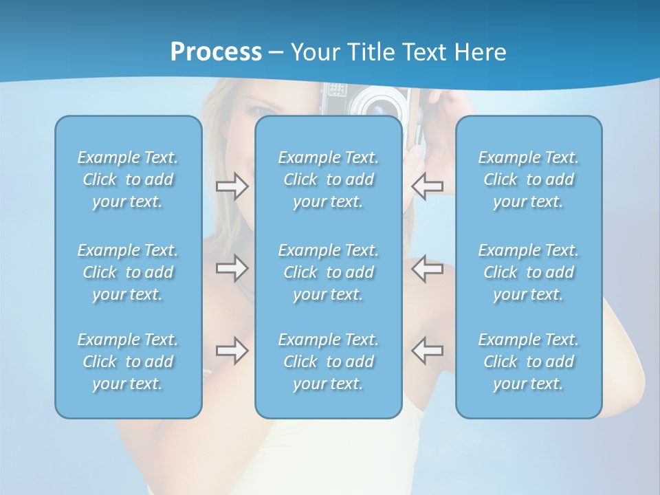 Standing Photography Youth PowerPoint Template