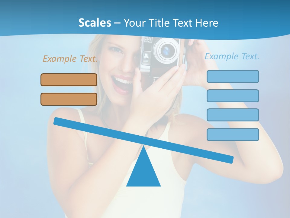 Standing Photography Youth PowerPoint Template