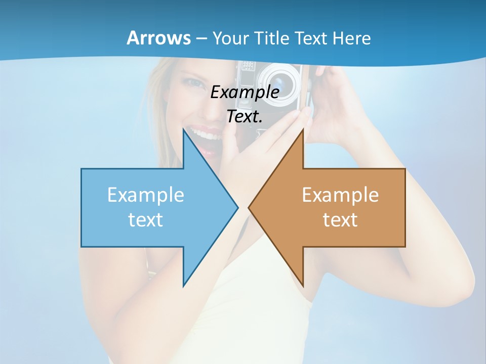 Standing Photography Youth PowerPoint Template