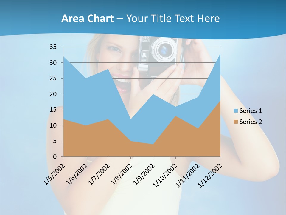 Standing Photography Youth PowerPoint Template