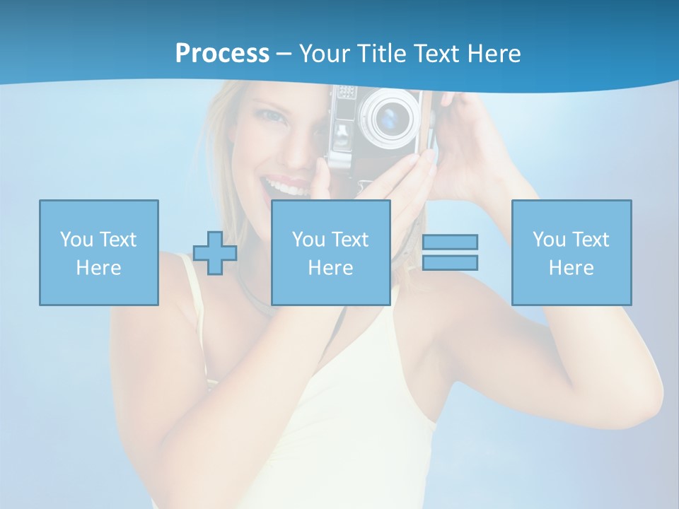 Standing Photography Youth PowerPoint Template