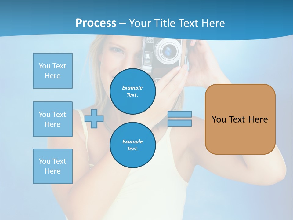 Standing Photography Youth PowerPoint Template
