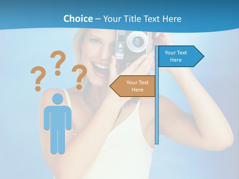 Standing Photography Youth PowerPoint Template