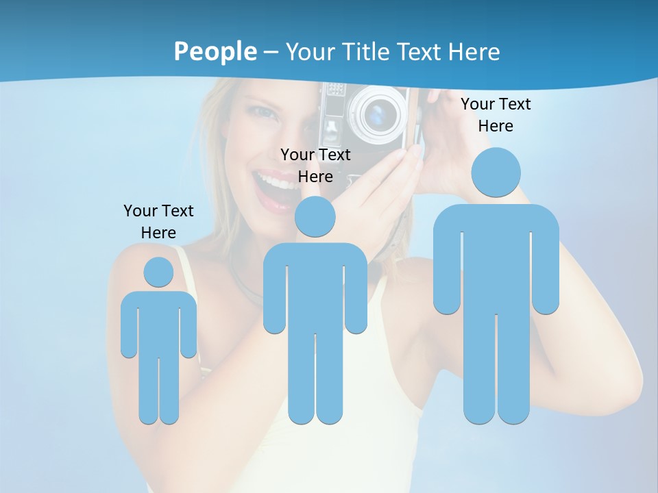 Standing Photography Youth PowerPoint Template