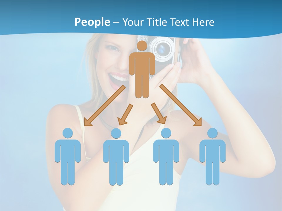 Standing Photography Youth PowerPoint Template