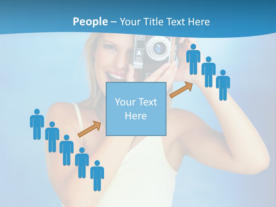 Standing Photography Youth PowerPoint Template