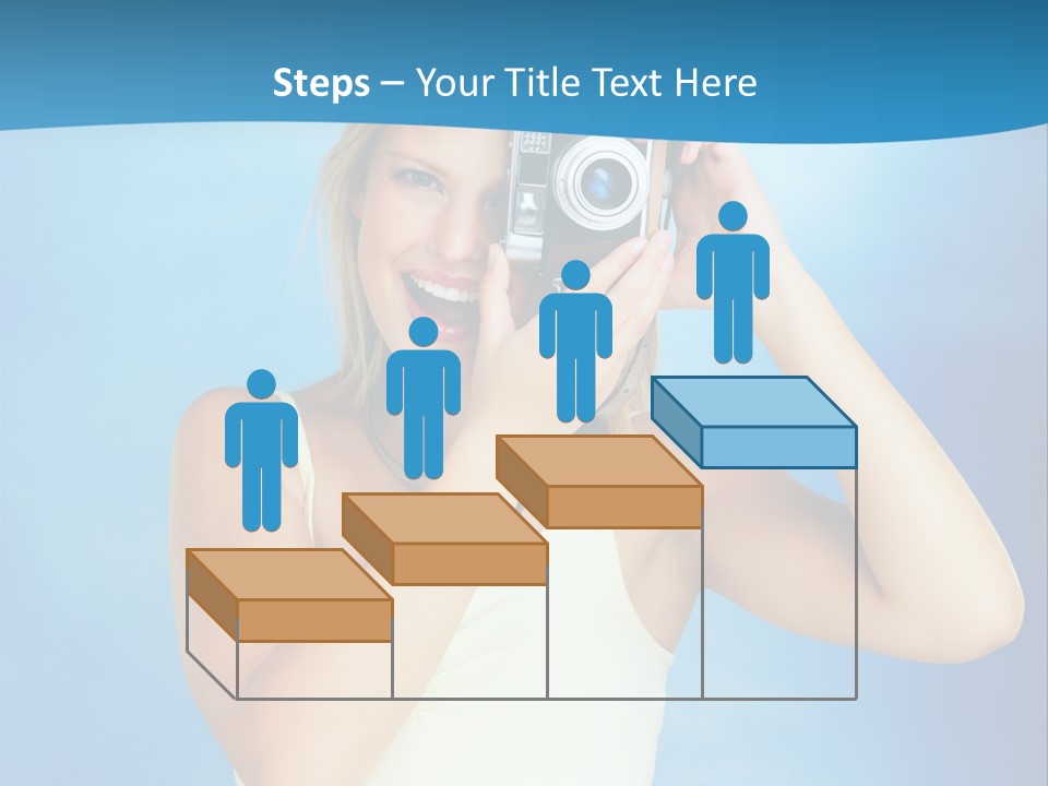 Standing Photography Youth PowerPoint Template