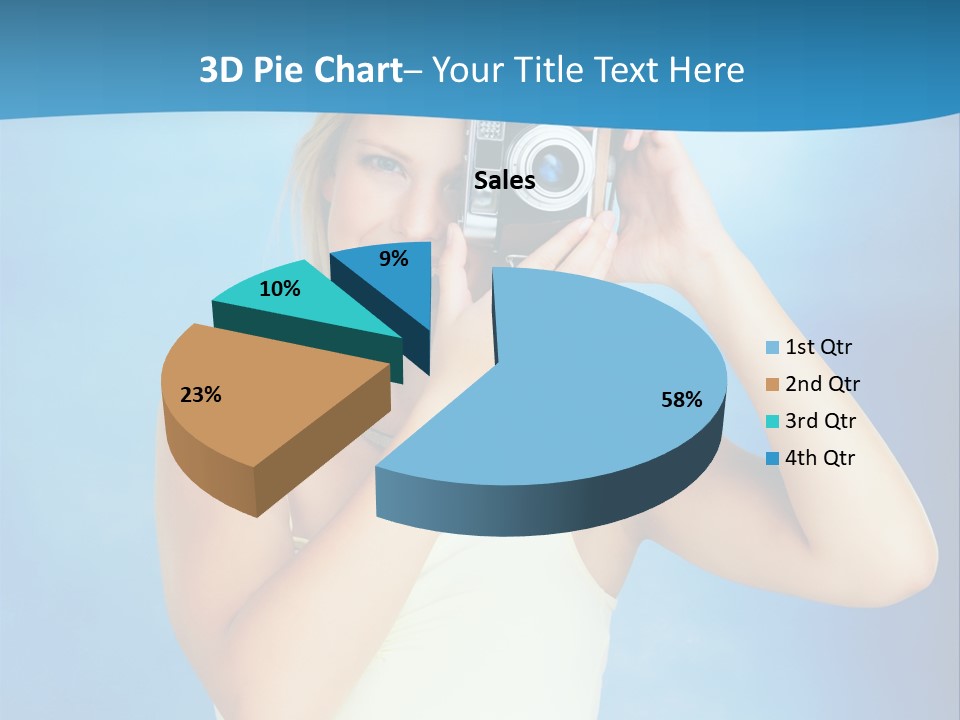 Standing Photography Youth PowerPoint Template