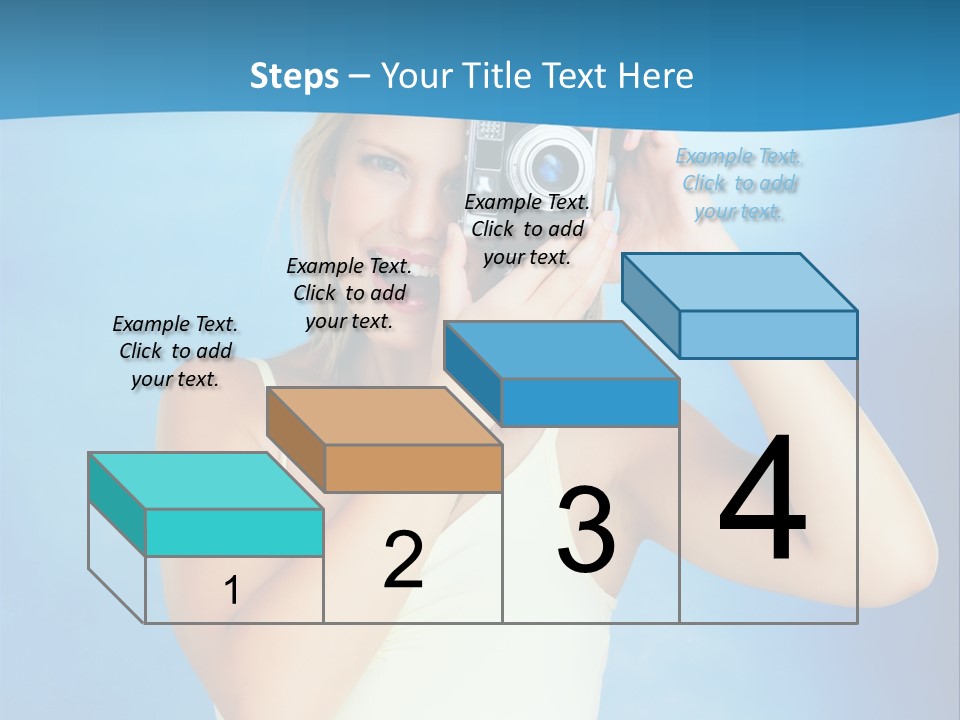 Standing Photography Youth PowerPoint Template