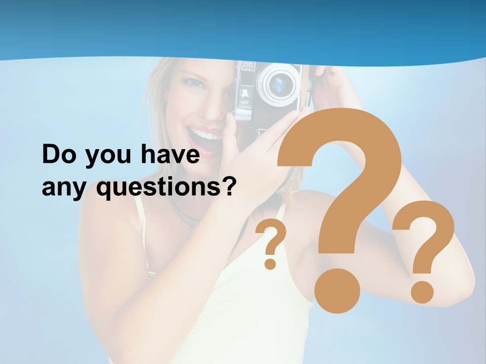 Standing Photography Youth PowerPoint Template