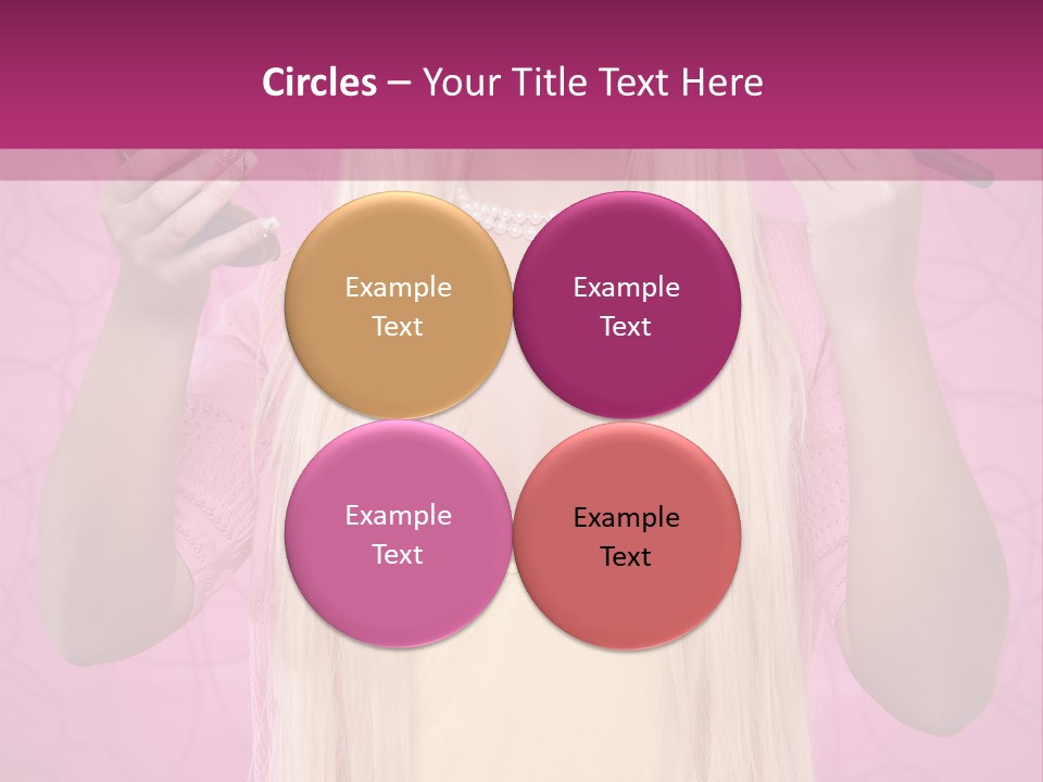 Blond Trendy Girl PowerPoint Template