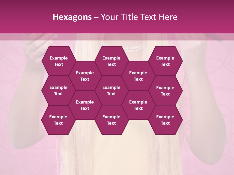 Blond Trendy Girl PowerPoint Template