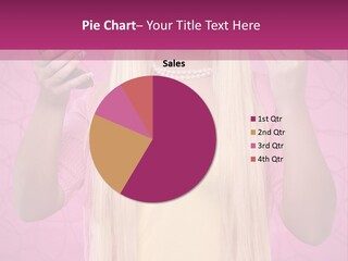 Blond Trendy Girl PowerPoint Template