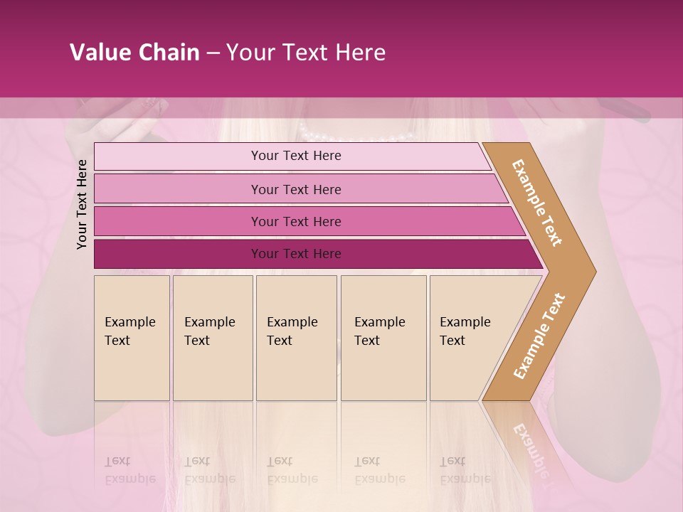 Blond Trendy Girl PowerPoint Template