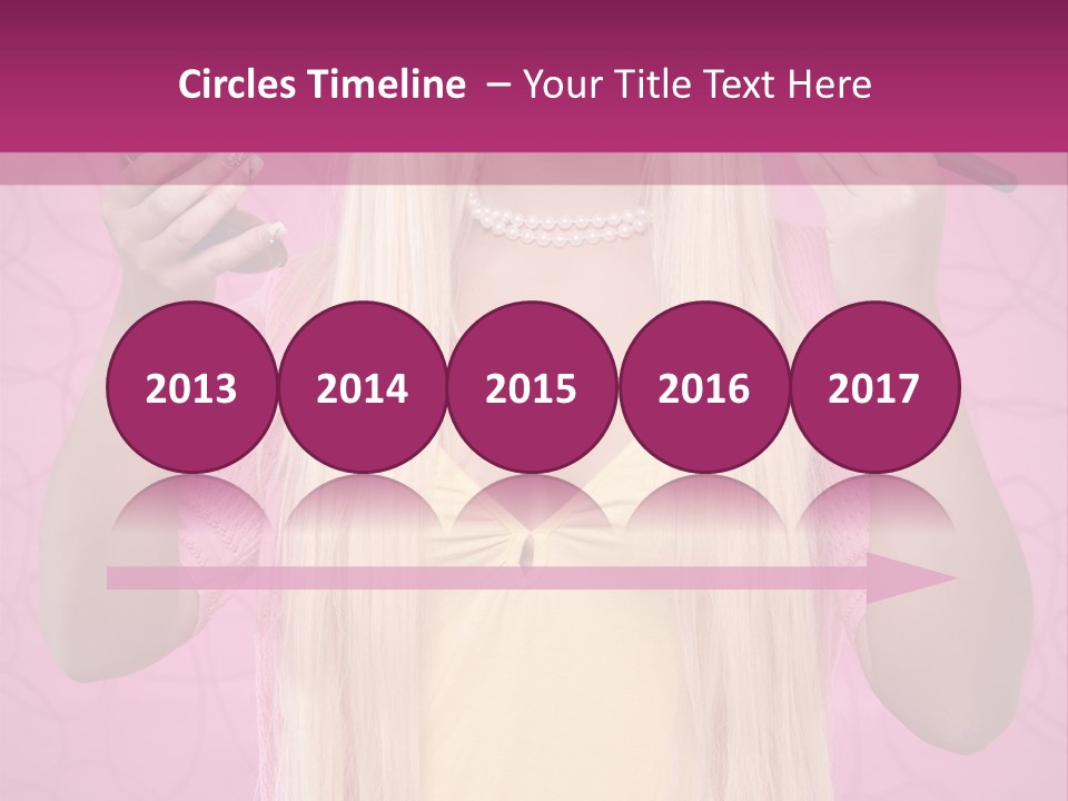 Blond Trendy Girl PowerPoint Template