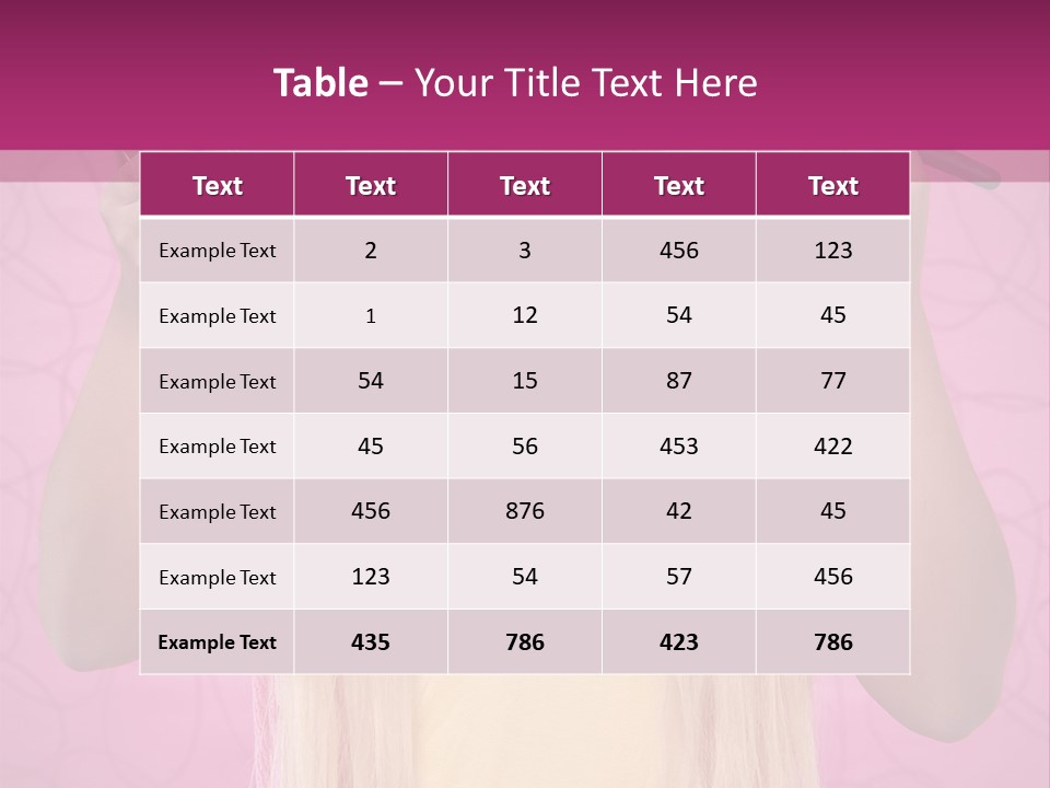 Blond Trendy Girl PowerPoint Template