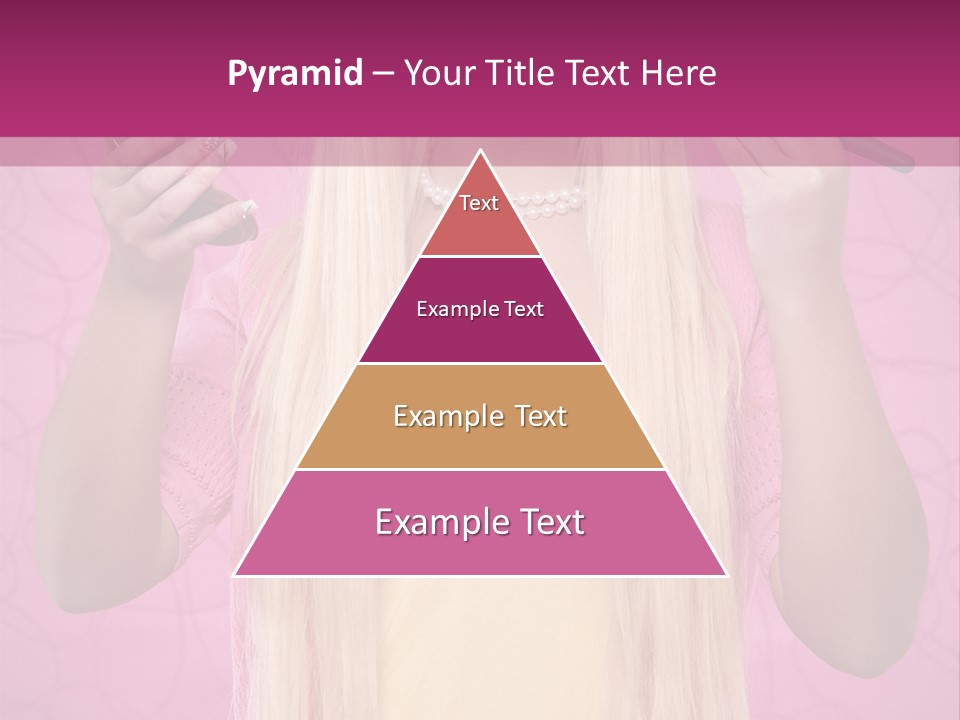 Blond Trendy Girl PowerPoint Template