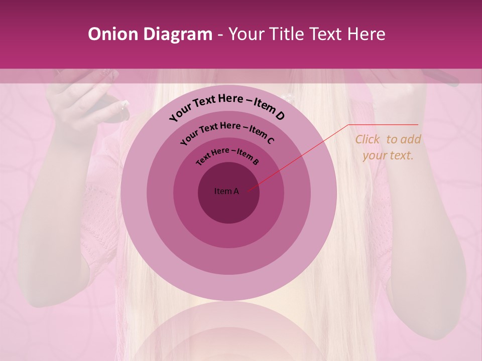 Blond Trendy Girl PowerPoint Template