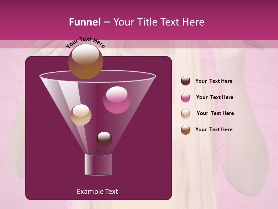 Blond Trendy Girl PowerPoint Template