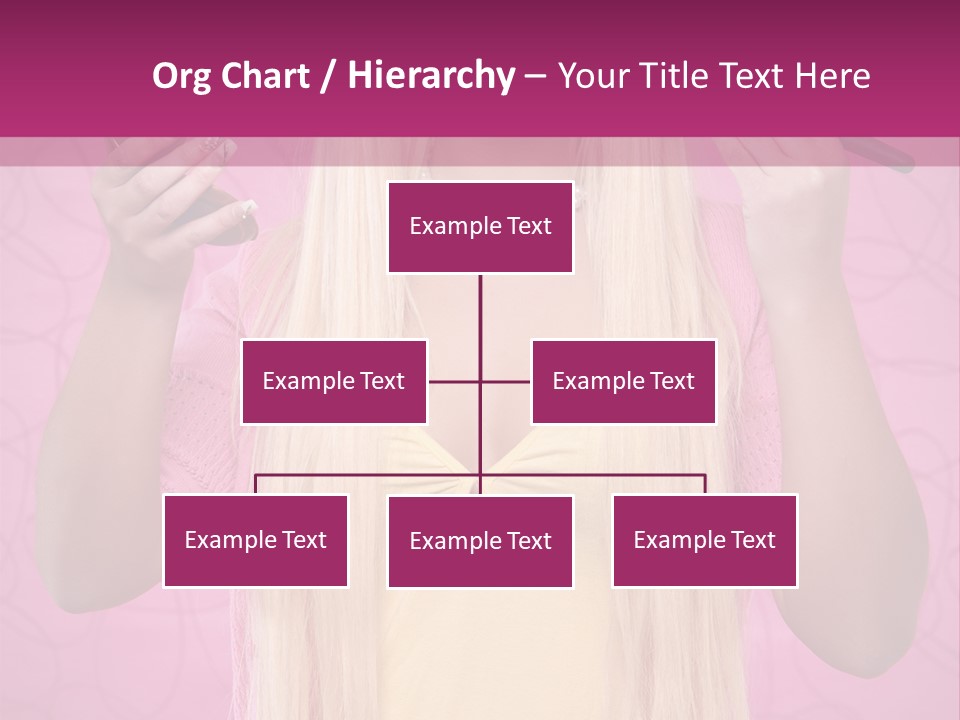 Blond Trendy Girl PowerPoint Template