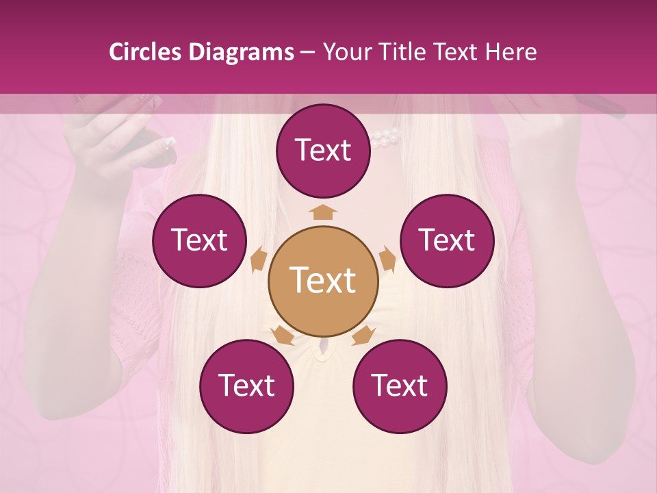 Blond Trendy Girl PowerPoint Template