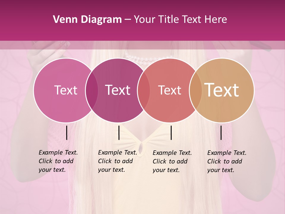 Blond Trendy Girl PowerPoint Template