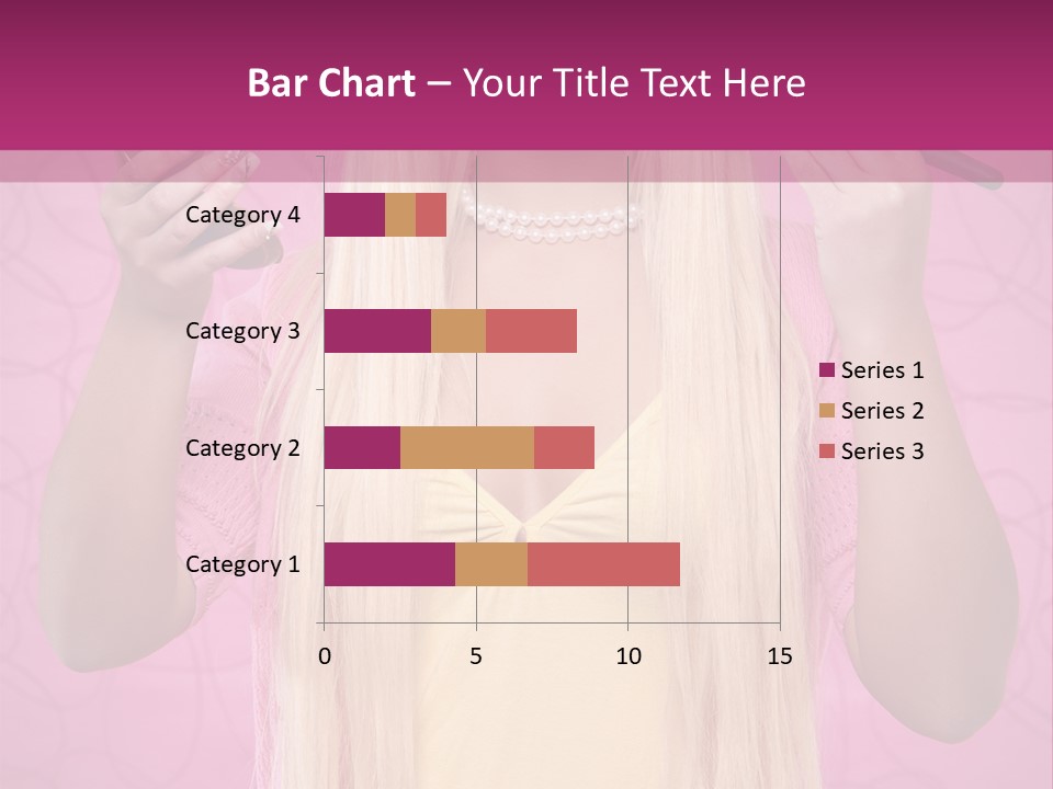 Blond Trendy Girl PowerPoint Template