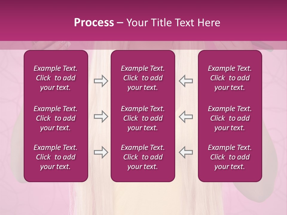 Blond Trendy Girl PowerPoint Template