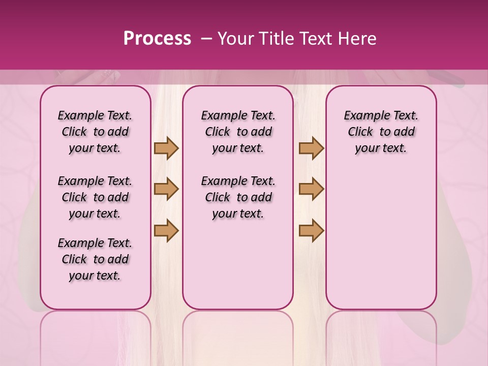 Blond Trendy Girl PowerPoint Template