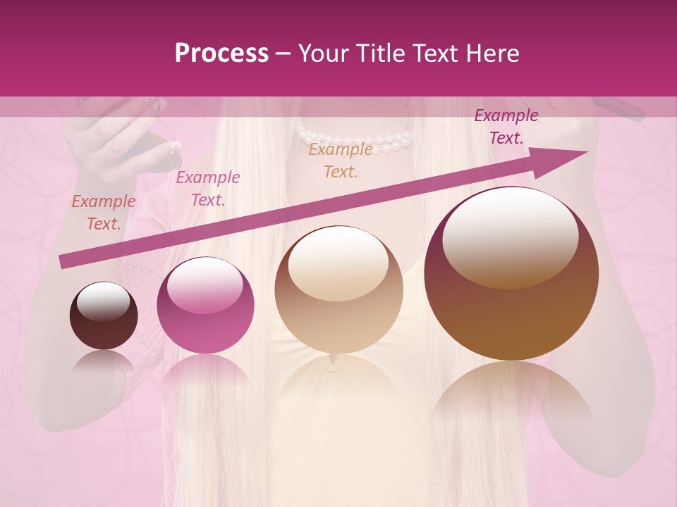 Blond Trendy Girl PowerPoint Template