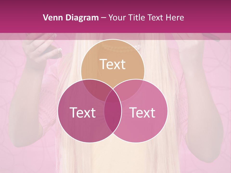 Blond Trendy Girl PowerPoint Template