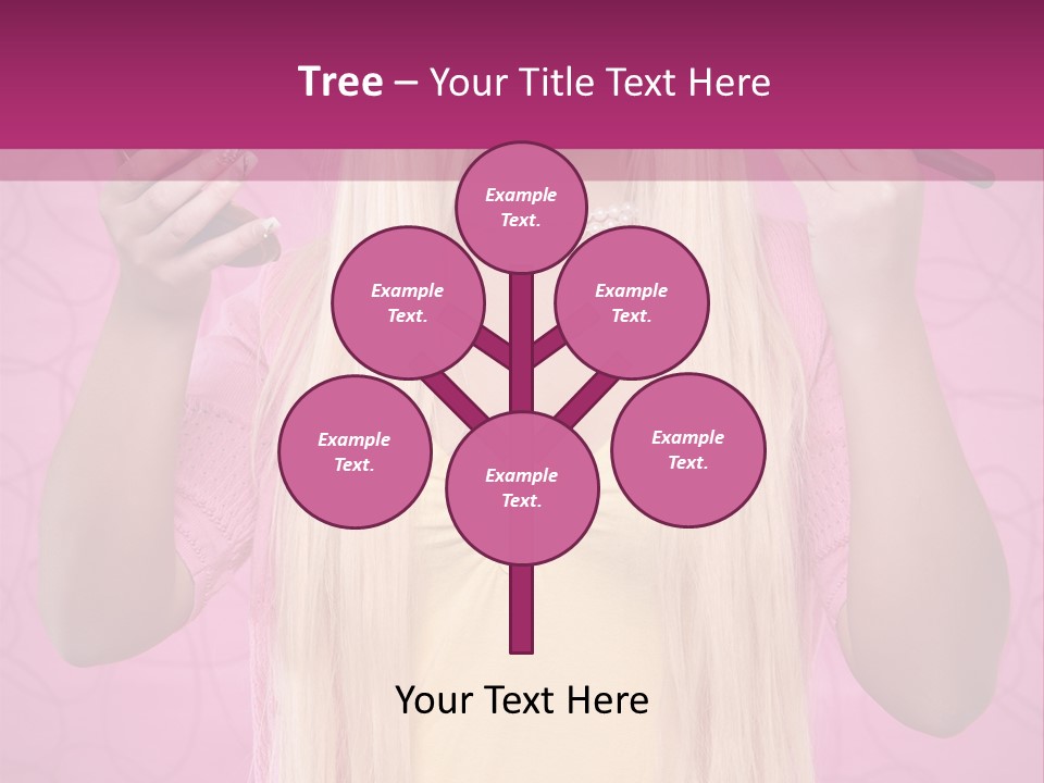 Blond Trendy Girl PowerPoint Template