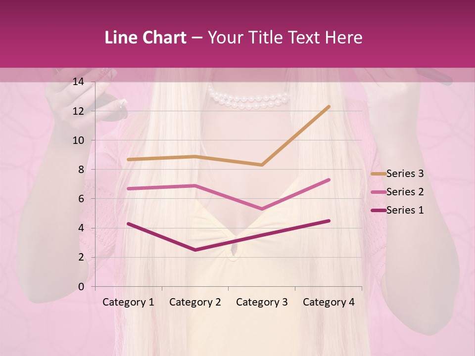 Blond Trendy Girl PowerPoint Template