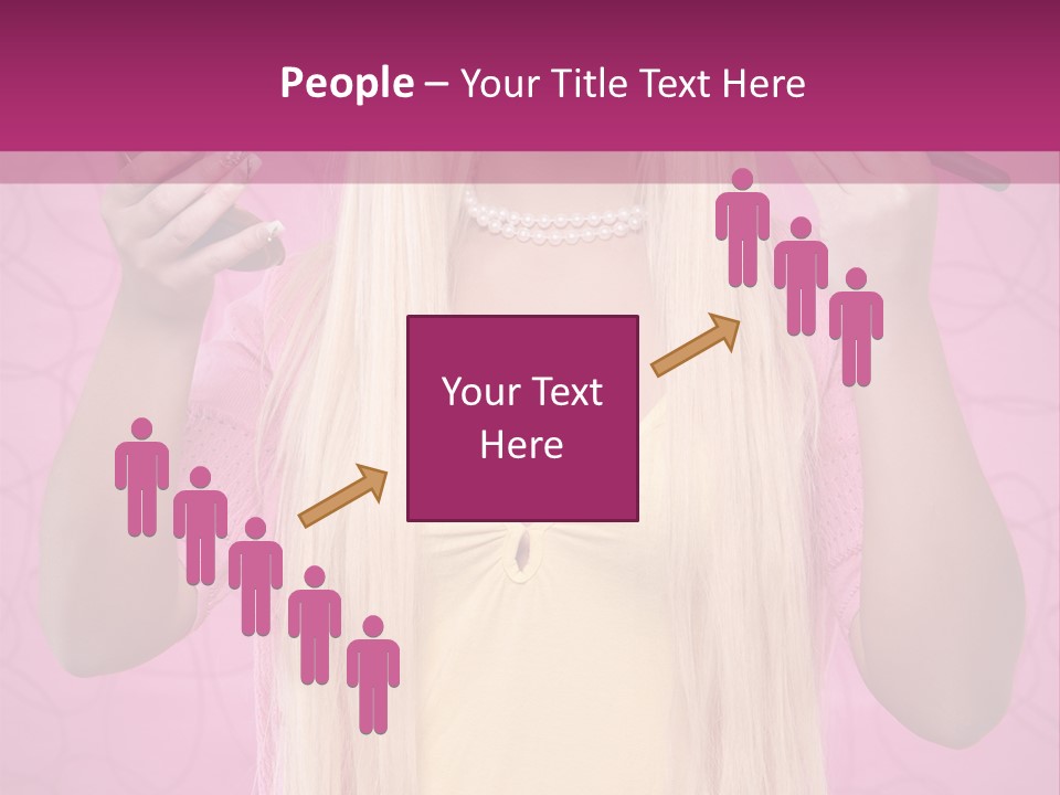 Blond Trendy Girl PowerPoint Template