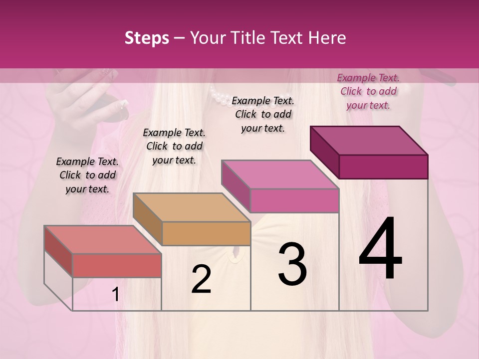 Blond Trendy Girl PowerPoint Template