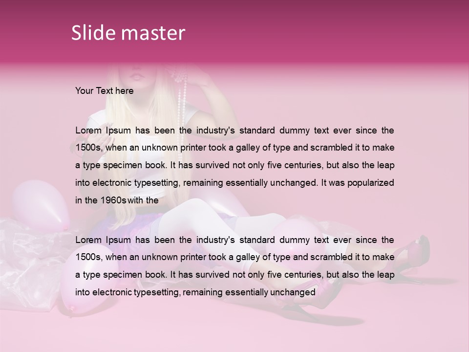 Doll Woman Retro PowerPoint Template